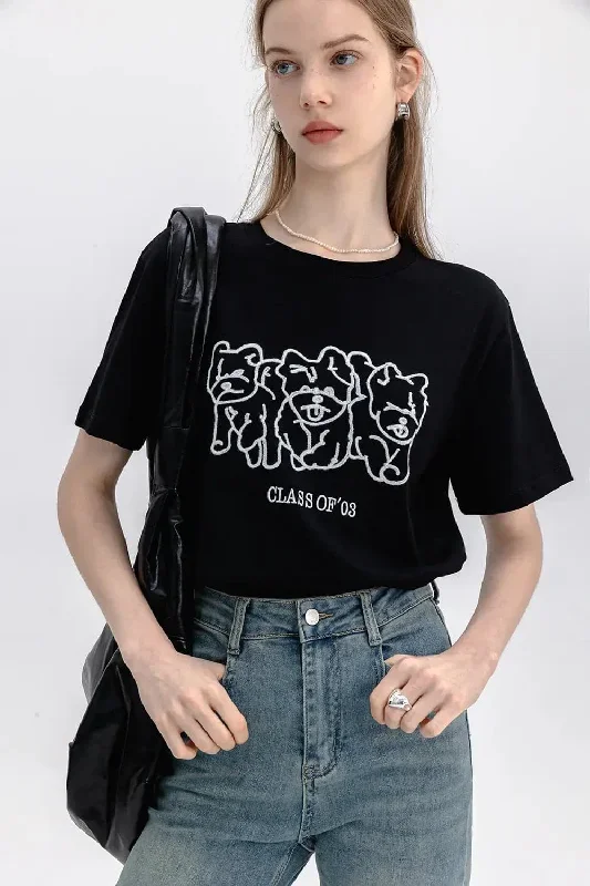 Cool Bear Squad Graphic Tee for Casual Wear