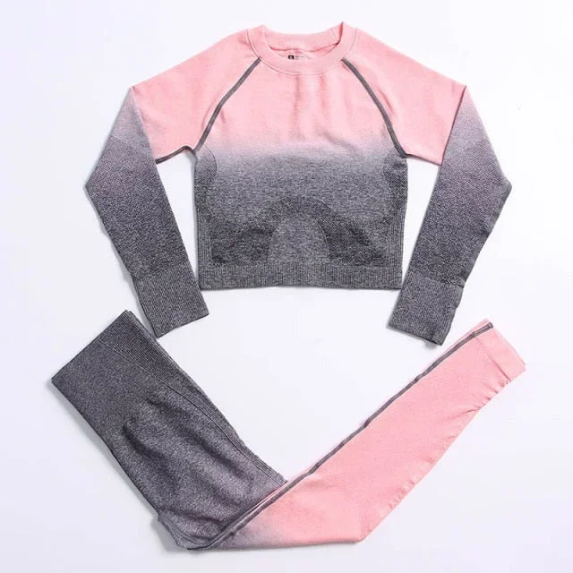 Pink Gray Top set