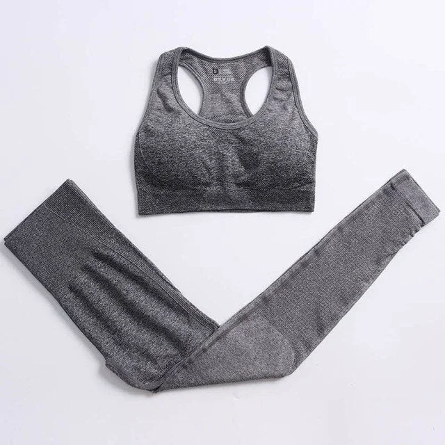 Pink Gray Bra set