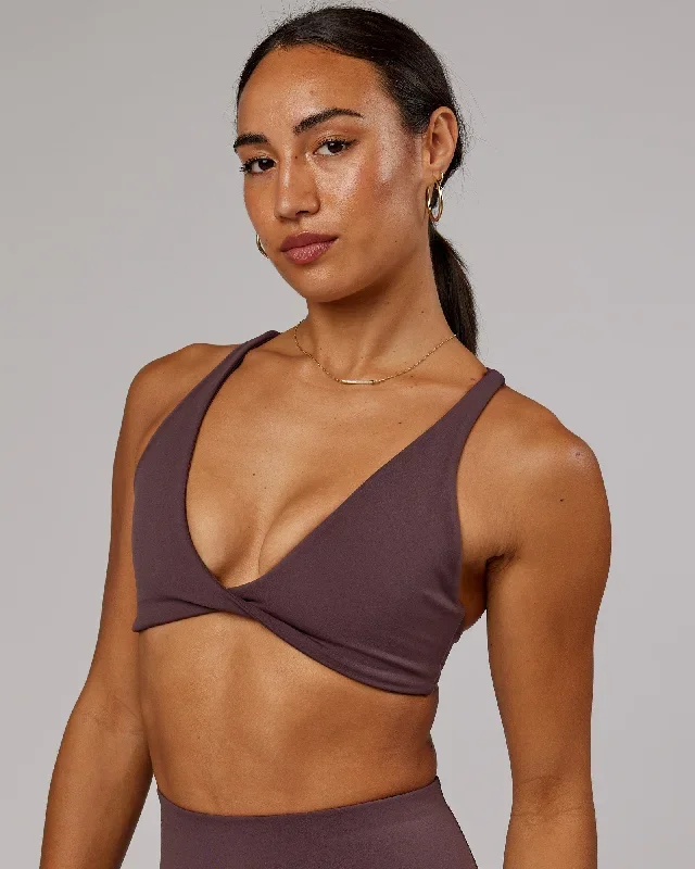 Agile Sports Bra - Plum