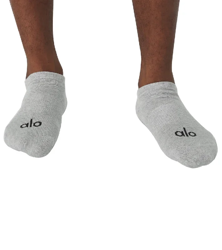 Alo Men's Street Sock Dove Grey Heather/Black