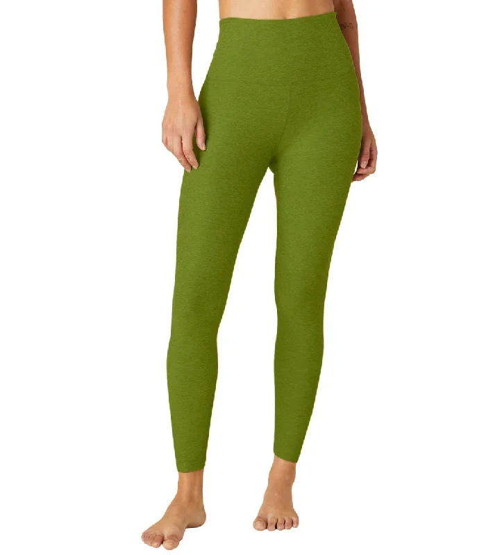 Beyond Yoga Spacedye High Waisted Caught In The Midi 7/8 Yoga Leggings Fern Green Heather