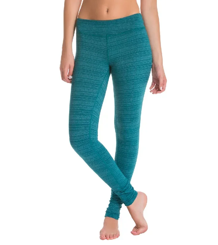 Beyond Yoga Stripe-Hype Long Yoga Leggings Heather Pineneedle Stripe