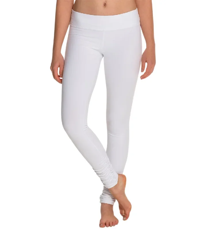 Beyond Yoga Women's Essential Gathered Yoga Leggings White