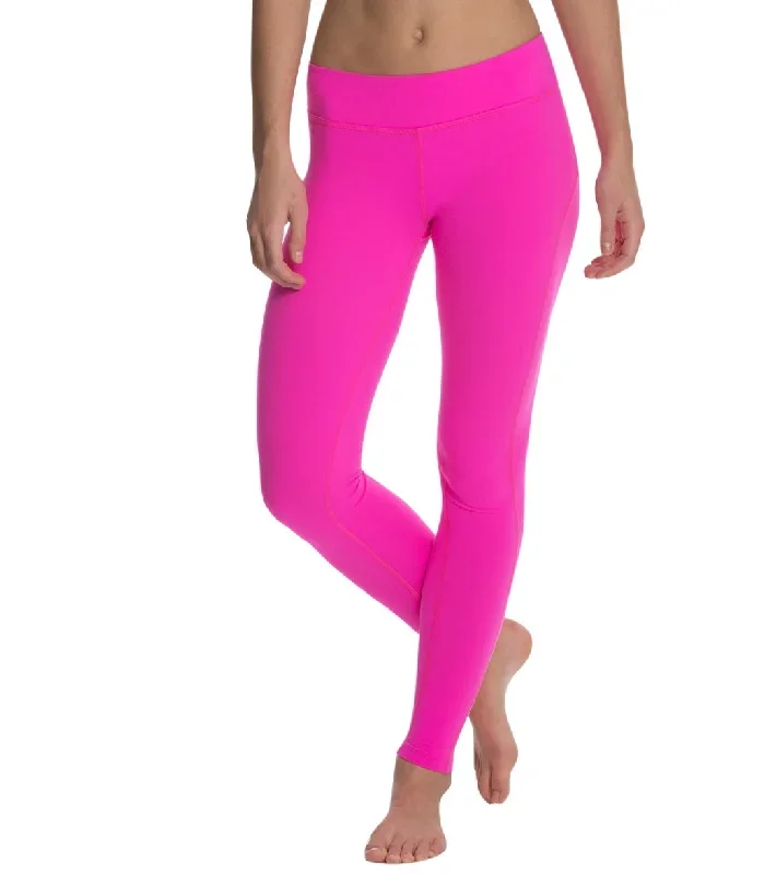 Beyond Yoga Women's Side Panel Long Yoga Leggings Pink Flame