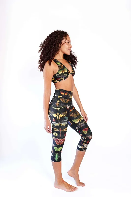 Buggin Out Printed Yoga Crops