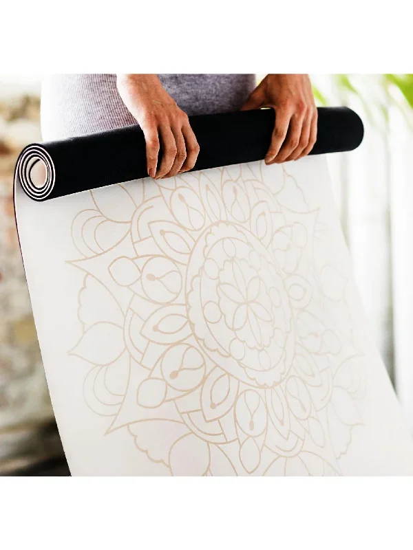 DIYogi MANDALA YOGA MAT - WHITE