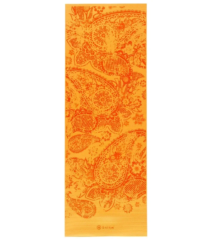 Gaiam Reversible Elephant Printed Yoga Mat 68 6mm Extra Thick