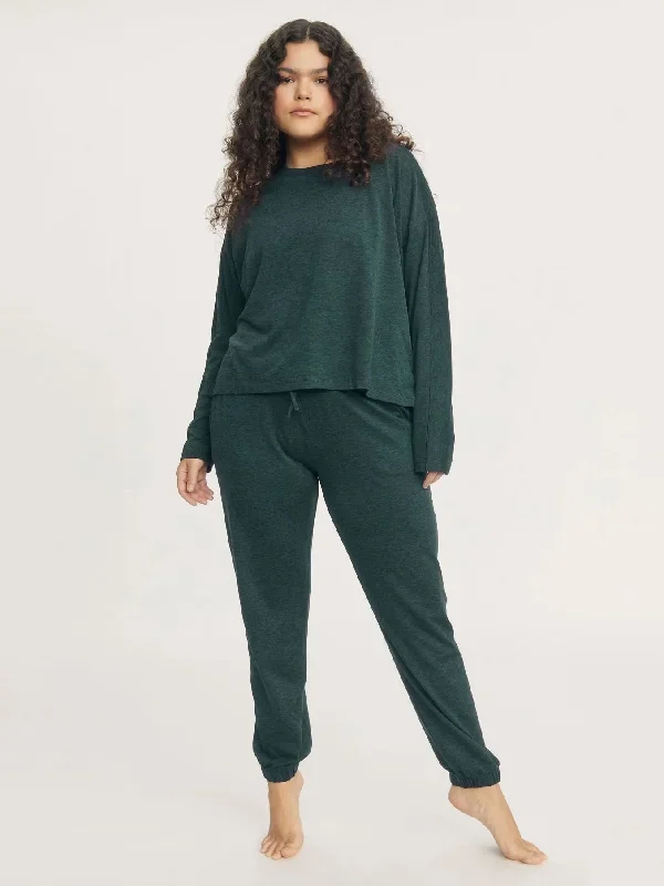 Girlfriend Collective ReSet Slim Straight Jogger - Moss