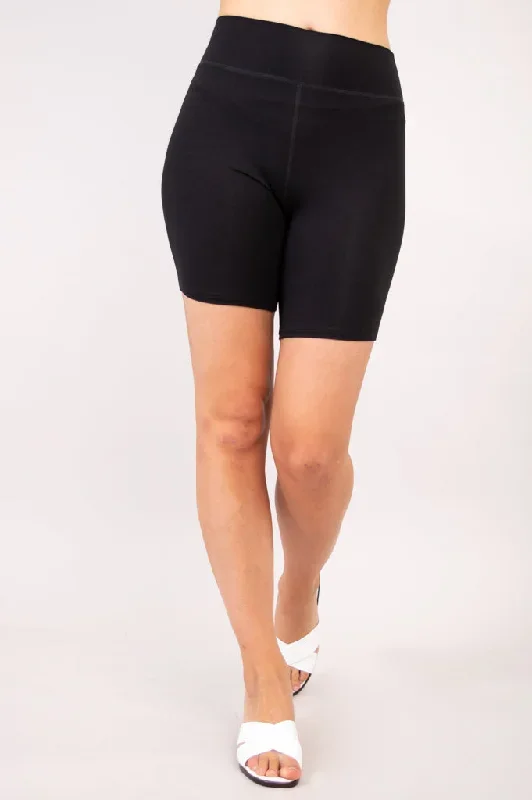 Hallie Shorts, Black, Bamboo