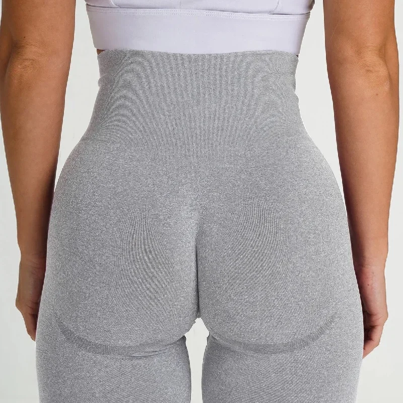 High Waist Light Gray Short