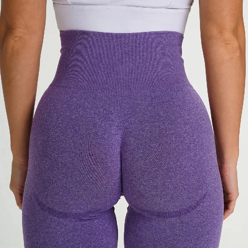 High Waist Purple Short