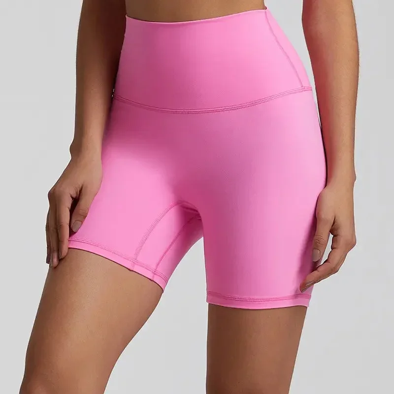 hot-pink-yoga-shorts