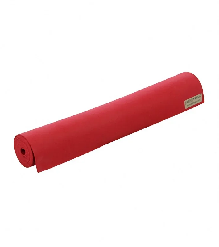 Jade Yoga Travel Long Natural Rubber Yoga Mat 74 3mm Sedona Red