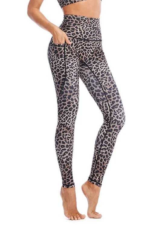 Kumo Leopard Pattern Pocket Leggings