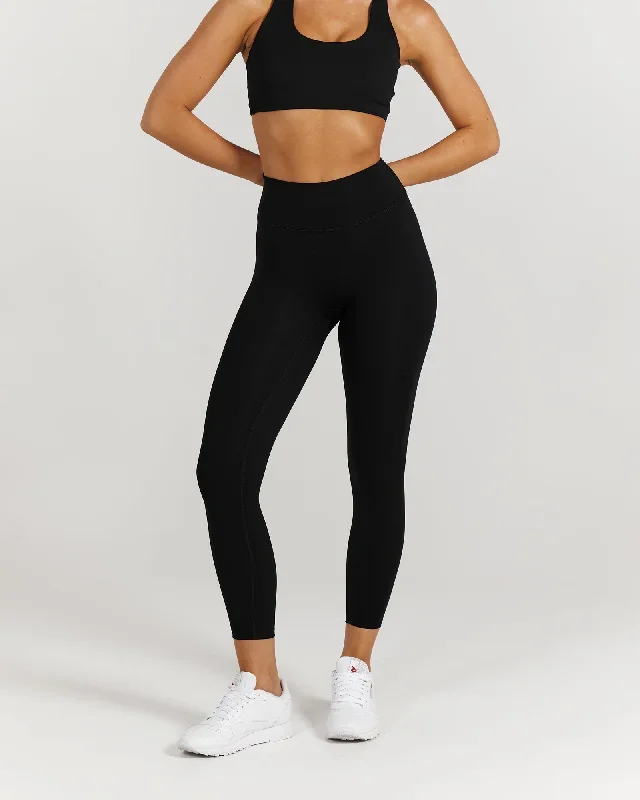 LUXE LEGGINGS 24" - BLACK