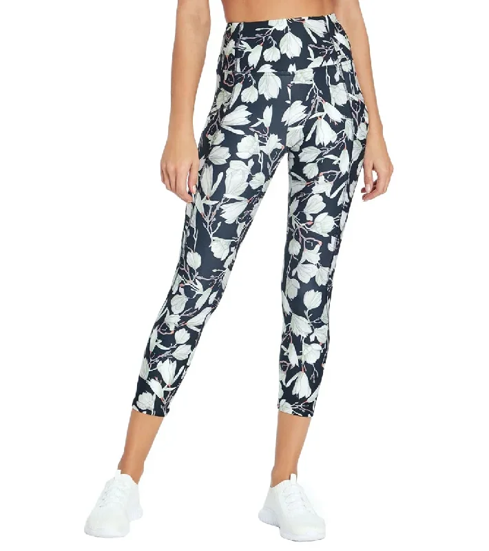 Marika Haven High Waisted Yoga Capris Magniolia Illustration