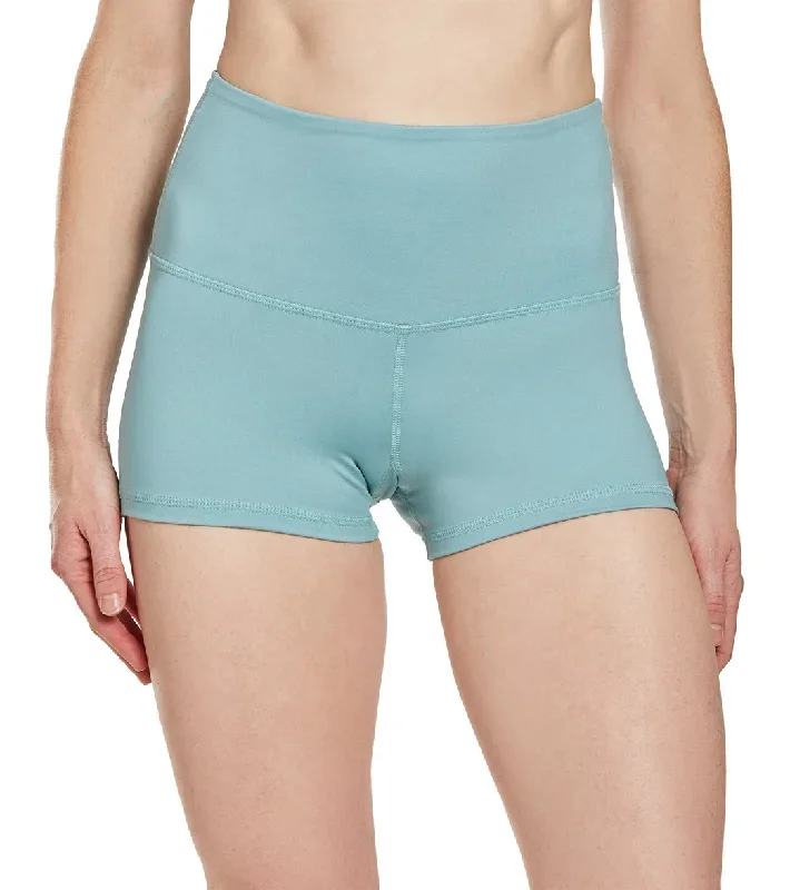 Mika Yoga Wear Bella High Waist Yoga Shorts Seaglass