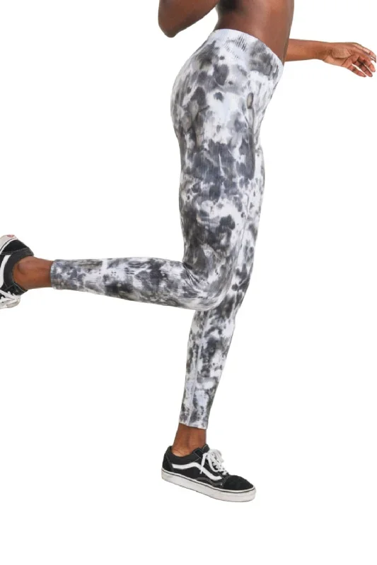 Mono B Crystal Tie Dye Seamless Ribbed Legging APH3083