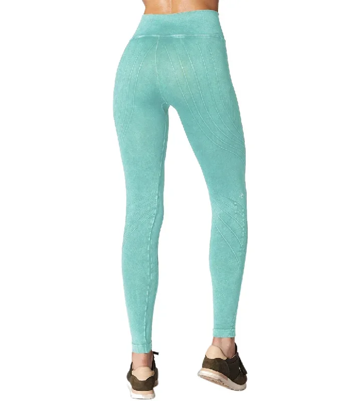 NUX Mineral Wash High Waisted Mesa Yoga Leggings Mint Musing Wash