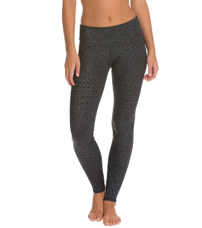 Onzie Long Yoga Leggings Black Magic