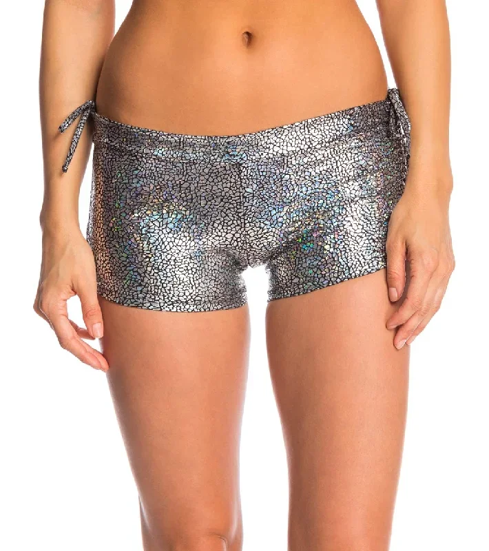 Onzie Side String Yoga Shorts Pebbles