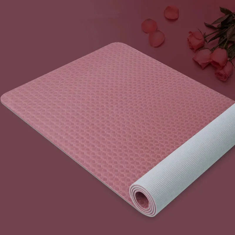 Pale pink yoga mat