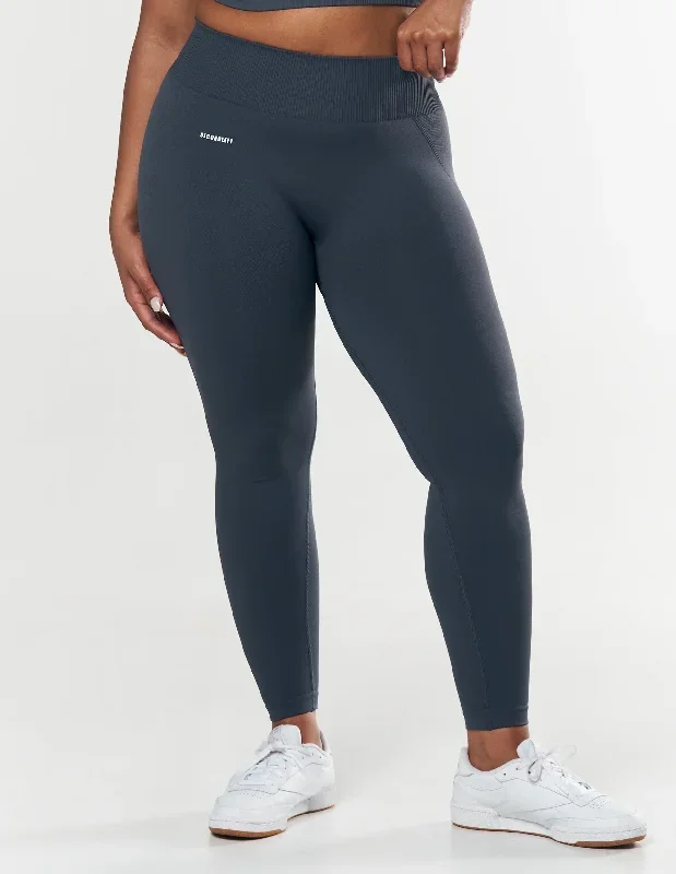 Seamless Full Length Leggings - Blueberry