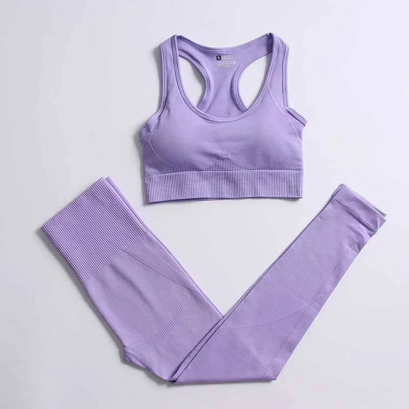 Seamless Yoga Set Sports Bra