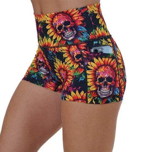 shorts-skull-flower