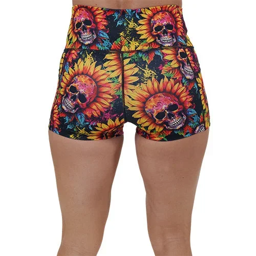 shorts-skull-flower