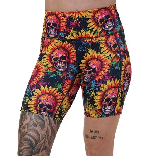 shorts-skull-flower