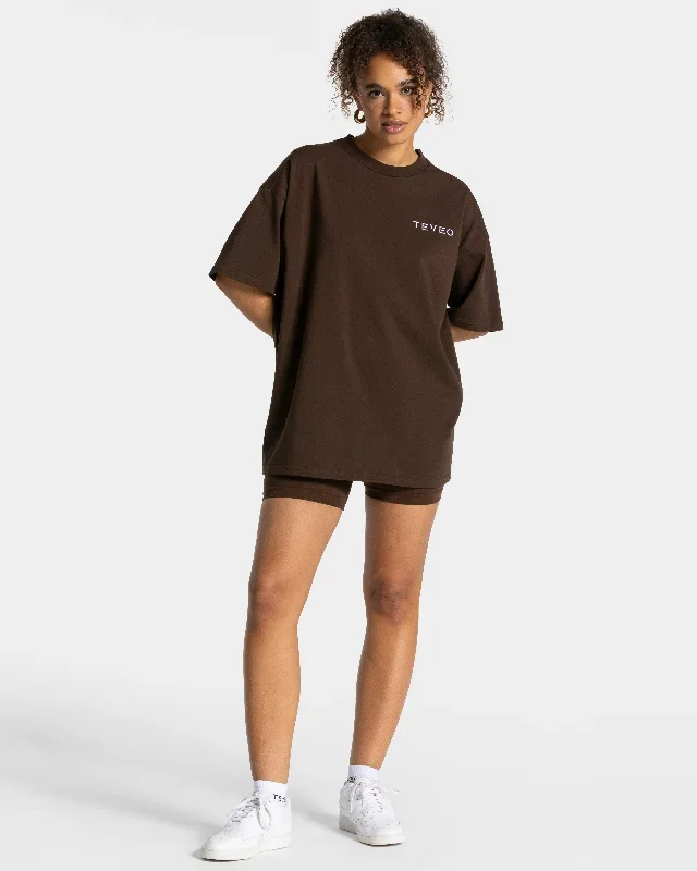 signature-oversized-t-shirt-dunkelbraun