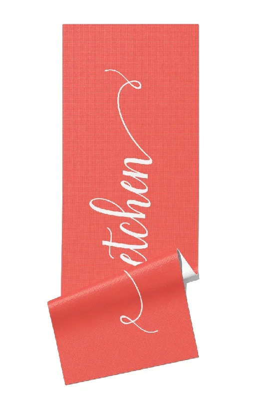 Simple Script Personalized Yoga Mat