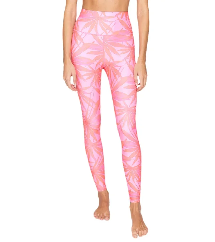 Spiritual Gangster Intent 7/8 High Waisted Leggings Pink Glow Print