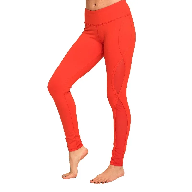 Stylish legging with mesh insert