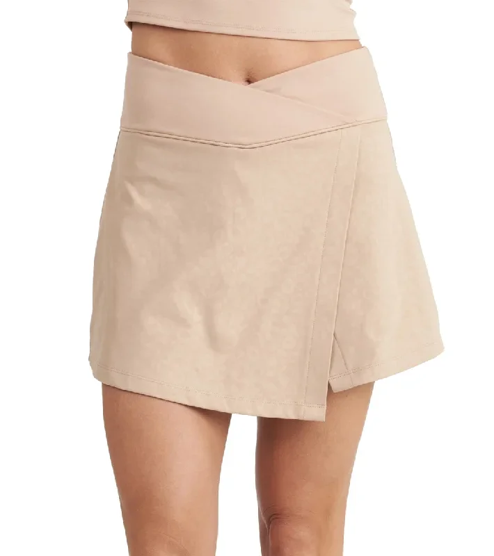 Thrive Societe Cross Over Skort Latte