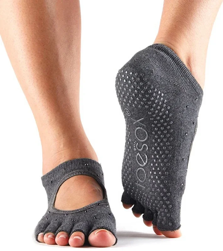 Toesox Bella Half-Toe Yoga Grip Socks Sultry