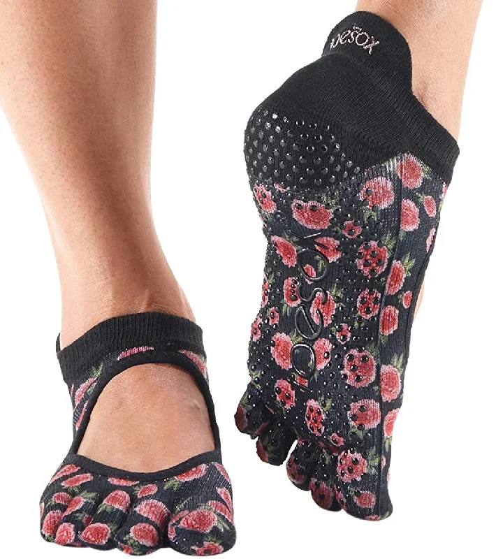 Toesox Bellarina Full-Toe Yoga Grip Socks Rosie