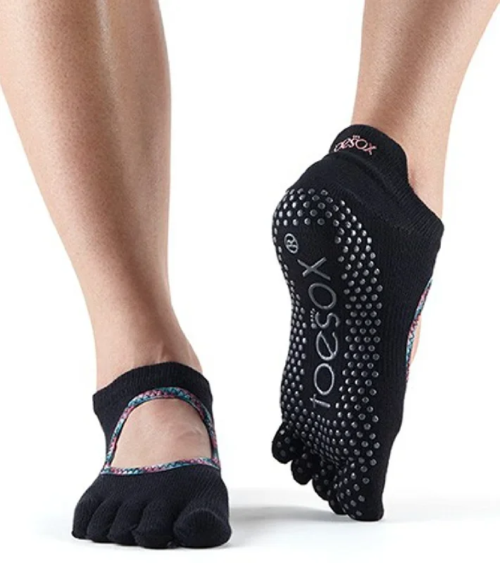 Toesox Bellarina Full-Toe Yoga Grip Socks Tango