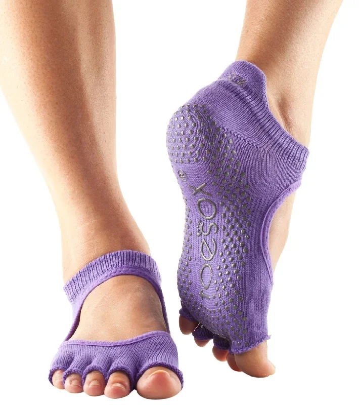 Toesox Bellarina Half-Toe Yoga Grip Socks Light Purple