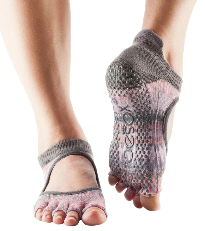 Toesox Bellarina Half-Toe Yoga Grip Socks Siren