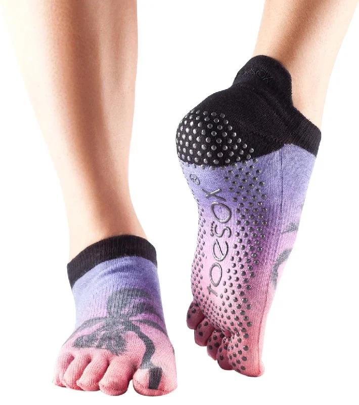 Toesox Low Rise Full-Toe Yoga Grip Socks Isla