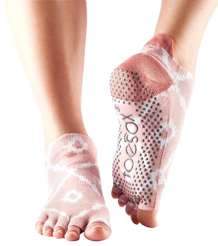 Toesox Low Rise Half-Toe Yoga Grip Socks Shine