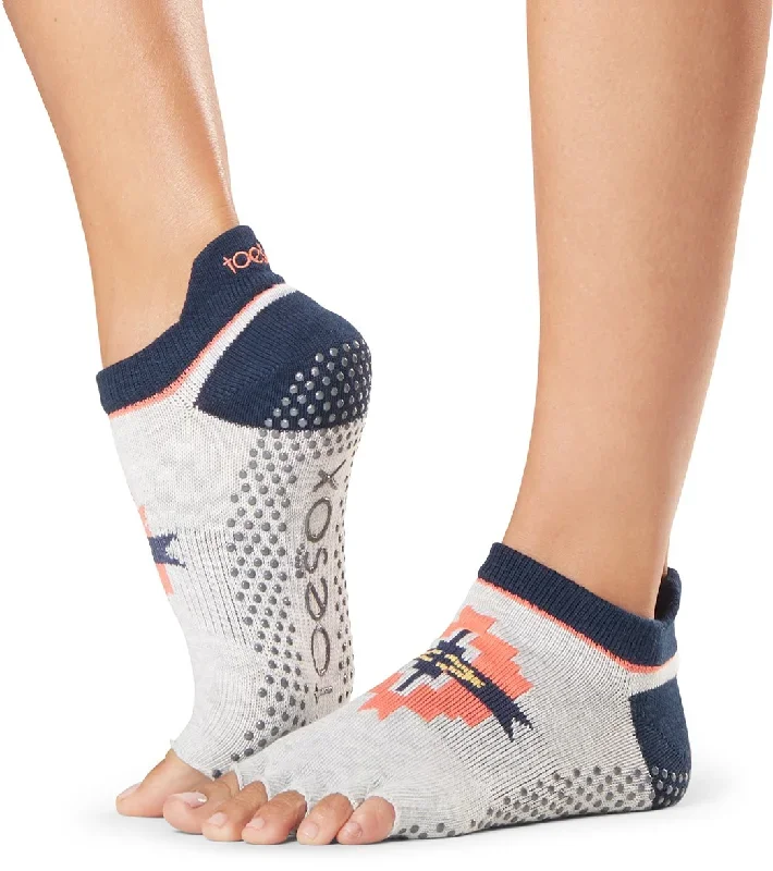 Toesox Low Rise Half-Toe Yoga Grip Socks Yonder