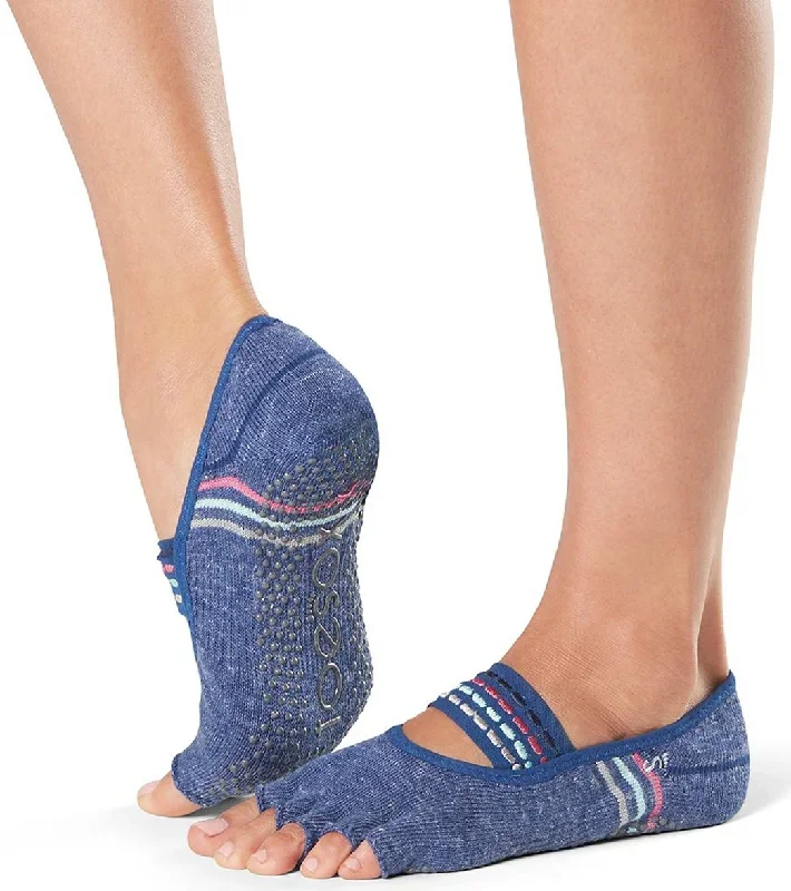 Toesox Mia Half-Toe Yoga Grip Socks Jock