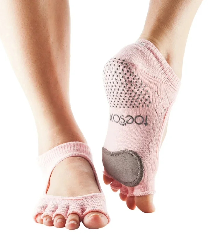 Toesox Plie Yoga & Dance Pad Fishnet Kiss