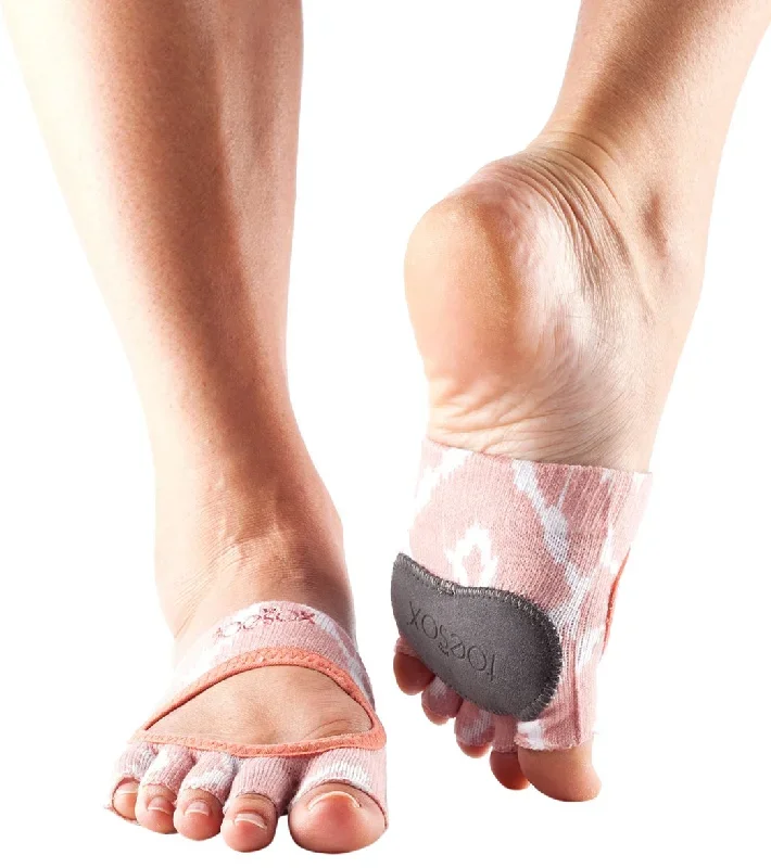 Toesox Releve Half-Toe Yoga Grip Socks Shine