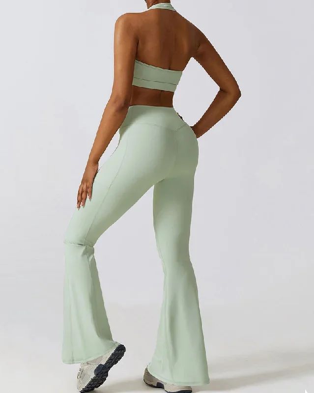 Light Blue 3 Bra Flared Pants