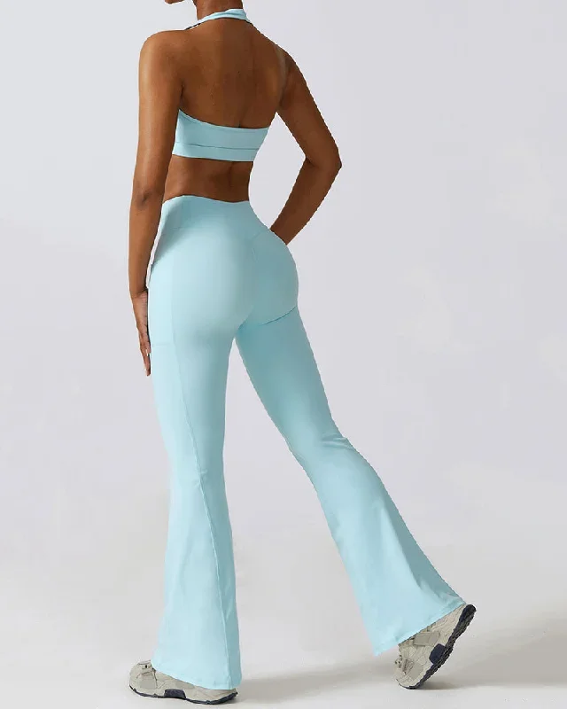 Light Blue 3 Bra Flared Pants